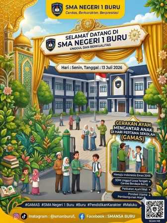 SMAN 1 Namlea Buru Dukung Program GAMAS BKKBN, Kehadiran Ayah di Hari Pertama Sekolah Bangun Anak Lebih Percaya Diri