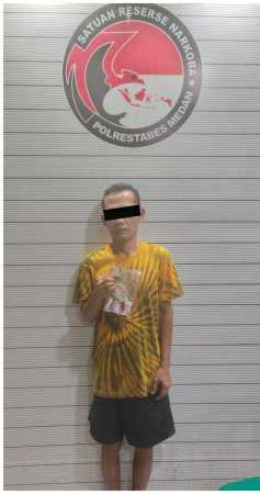 Kakek Tua Pengedar Narkoba Disergap Polisi di Jalan Banten, Kecamatan Labuhan Deli