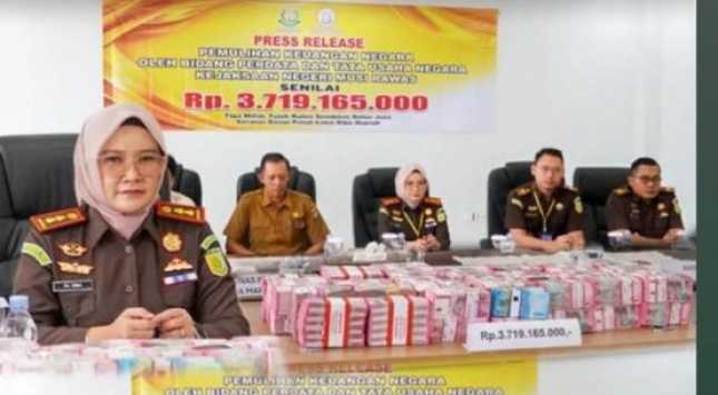 Kajari Musi Rawas Dr. Ema Siti Huzaemah Tegaskan Komitmen Pemulihan Keuangan Negara