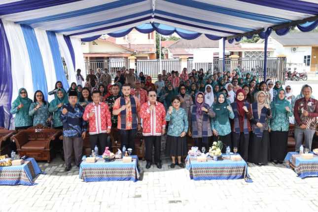 Wali Kota Wesly dan Ny Liswati Sambut TP PKK Sumut Monitoring Pelaksanaan Tertib Administrasi PKK Tahun 2026