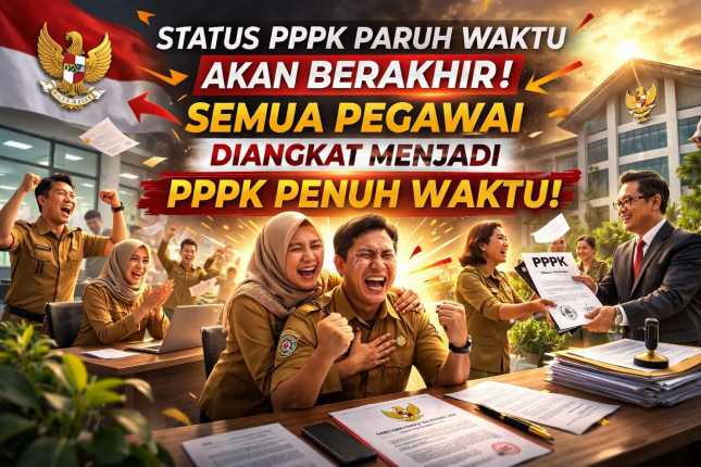Mulai 1 Januari 2027, Guru PPPK Paruh Waktu Otomatis Jadi Penuh Waktu Tanpa Tes