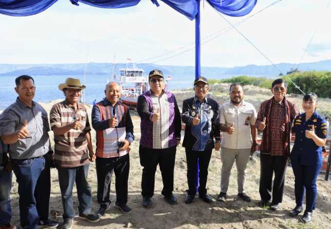 Bupati Samosir Resmikan Bengkel Kapal Muara Putih I, Perkuat Keselamatan Transportasi Perairan Danau Toba